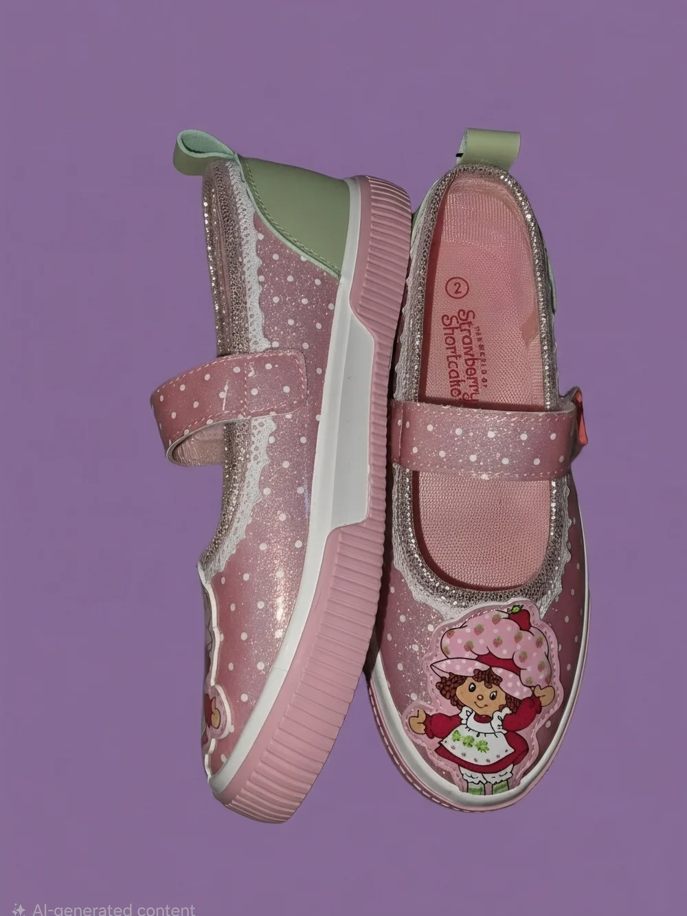 Kids Pink Character Mary Jane Shoes